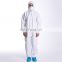 Microporous isolation safety coverall 60gsm disposable