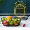 Vegetables Display Countertop Storage Empty Iron Metal Mesh Shape Apple Spring Wire Fruit Basket