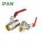 IFAN Factory Price Long Handle Female Threaded Brass Ball Valve Water Valve for Plumbing System