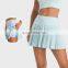 Pleated Tennis Pickleball Skirts With Nylon Pocket Shorts Custom Quick Dry Sportswear For Girls