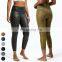 Custom Tights Womens Workout Wear Matte Faux Leather Leggings Gym Fitness Pants High Waist Butt Lift Yoga Leggings For Women
