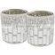 Handmade European style Mosaic Candle Holders Glass Candlestick & Romatic Candle Cup & Glass Vasw For Wedding Decoration