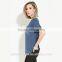 2016 High quality women comfortable v-neck cotton women t shirt short sleeve t shirt wholesale china TS088