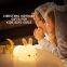 Cute Bunny Baby woodland Rabbit LED Night Lights Kids Lamp 7 Colors Animal Silicone Lights for Children Bedroom Decoration Gifts