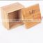 handmade natural bamboo color wooden tea box