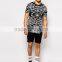 Longline T-Shirt With Aztec Print