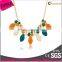 High Trendy Design Elegant Alloy Jewelry Multi Colored Necklace