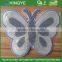 Butterfly Shape with Heat Seal Emboridery Sequin Applique Patches For Kids Wear --- S1421