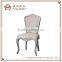 Antique grey finish rustc Nordic French style woden dining chair