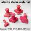 2015 Best Quality Plastic stamp Material