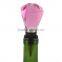 Crystal Faceted Liquor Wine Chrome Bottle Stopper