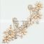 Bling bling Rhinestone trimming/beaded applique/sewing applique For Wedding Dress