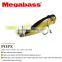 Megabass hand-painted fishing plastic lures with unique water shockwave