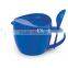 Cup set with spoon set and Sliding closure for Security cover, nozzle and pressure lid