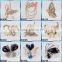 New arrival high quality Enamel-Butterfly-Charm Jewelry Rhinestone brooch making supplies B0107