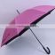 Custom Uv Protect black Coated windproof Promotional straight umbrella