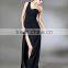 Jennifer Aniston Sexy Black One Shoulder Formal Gonw Red Carpet Evening Dress 2010 Golden Globe Awards TPD219