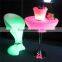 led furniture table and chair rechargeable led table home table with led