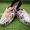 Different kinds national flag print canvas shoes