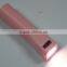 Plastic torch led light 18650 cell single power bank 2600mah
