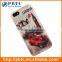 Set Screen Protector And Case For Iphone 5 , Hard Plastic Retro Style Phone Rock Case