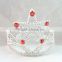 9cmx12cm LED flashing metallic silver star plastic tiaras and crowns