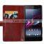 Fine Grain Leather Sheep Case For Sony Z4/Beautiful leather Design case For Sony Z4