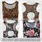 Customize beautiful loose sleeveless fancy printed yoga vest/casual sports wear for ladies