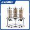 Sunnex Professional Modern Designed Polycarbonate Chamger Half Moon Bay Shape Triple 3 LTR/3.18 U.S.Qt Cereal Food Dispener