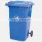 Outdoor HDPE 100liter rubbish bin with wheels