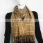 Woman Double Face Paisley Printed Cashmere Scarf With Fringe