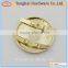 China suppliers circular smooth metal logo for handbags