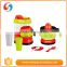 OEM Design plastic music kettle and grinding machin children pretend play toys