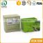 Square shape green hardcover competitive custom earring boxes paper jewelry box paper in china