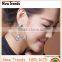 2016 Silver plating fashion Bohemia large turquoise stud earring