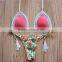 Crochet Top and Elastic Bottom Style Hand Crochet Sexy Swimwear