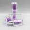 bright gold purple color 100ml acrylic plastic bottles for skin beaching cream,cosmetic packaging made in China,pet bottle pump
