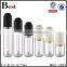 5/7/8/10/12/15ml black color dropper press cap glass tube bottle made in china high quality transparent packaging