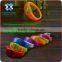 2016 hot sale plastic Sound activated led glow in the dark bangle bracelet,sound activated led bracelet