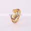 China Jewelry Manufacturer 18k Gold Color Heart-shaped Jewelry Ring