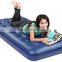 Queen size inflatable air bed with flocked surface for camping