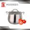 hot new products stainless stock pot with large stainless steel steamer
