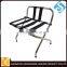 Stainless steel Luggage rack with back in Hotel