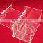 Clear PMMA Tea/Office Organizer Box