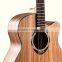 High quality OEM zebrawood top folk guitar natural