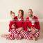 in stock supply family matching christmas pajamas white and red stirp christmas pajamas for adult and kids