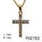 Jewelry Fashion Cross Pendants With White Gold Plated Necklace Pendant