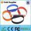 Bulk Cheap Silicon USB Bracelet/Wristband for Christmas gift USB