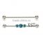 2016 straight barbell bar jewelry ear studs opal piercing