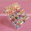 High quality cosmetic display stand lucite cosmetic organizer plexiglass makeup product display